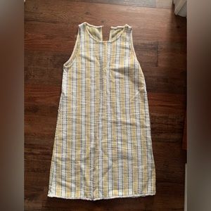 MANGO yellow shift dress size small